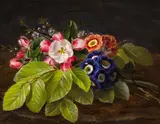 Johan Laurentz Jensen, Spring bouquet with primroses and birch branches