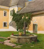 Ferdinand Brunner, Rectory in Grünau, Upper Austria, c. 1920, oil on canvas; framed