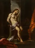 Francesco Solimena, Christ seated on the cold stone