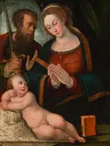 Madonna with child and Saint Paul by called Girolamo da Cotignola Girolamo Marchesi, oil on panel; framed, sold Jun 2023