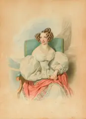 Josef Kriehuber, Archduchess Sophie, mother of Emperor Franz Joseph I of Austria, 1836, watercolour on paper; framed