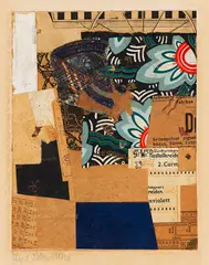 Kurt Schwitters, Uviolett, 1926/1928, Merzzeichnung. Collage. Paper, partly with typo...