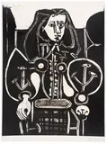 Femme au fauteuil no. 4 by Pablo Picasso, 1949, Lithograph, sold Jun 2024