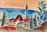 Karl Schmidt-Rottluff, Ostseelandschaft am Morgen