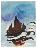 Emil Nolde, Südseebild, 1913/ 1914, Watercolor and India ink