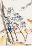 Ernst Ludwig Kirchner, Landschaft Wannsee (Havelsee-Schilflandschaft), Um 1912, Watercolor