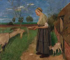 Fritz Mackensen, Frühlingssonne, 1895, Oil on canvas