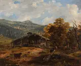 Johann Georg von Dillis, Sonniger Herbsttag auf der Alm
