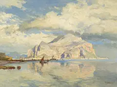 Edward Harrison Compton, Monte Pellegrino, Um 1926, Oil on canvas
