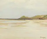 Max Clarenbach, Grauer Tag (Nordsee), 1896, Oil on paper, laminated on panel