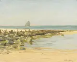 Max Clarenbach, Sonniger Tag (Nordsee), 1896, Oil on paper, laminated on cardboard