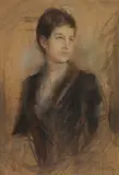 Franz von Lenbach, Porträt einer jungen Frau (Italienerin)