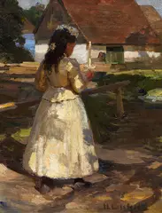 Hermann Eissfeldt, Kommunionskind, Um 1900, Oil on canvas