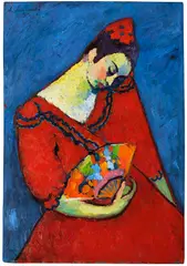 Alexej von Jawlensky, Spanische Tänzerin, 1909, Oil on cardboard