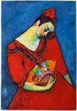 Alexej von Jawlensky, Spanische Tänzerin, 1909, Oil on cardboard