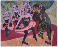 Ernst Ludwig Kirchner, Tanz im Varieté, 1911, Oil on canvas