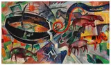 Heinrich Campendonk, Landschaft mit Tieren