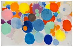Ene mene ming mang by Ernst Wilhelm Nay, 1955, Oil on canvas, sold Jun 2024