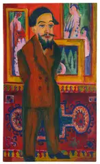 Ernst Ludwig Kirchner, Männerbildnis L. Schames, 1922, Oil on canvas