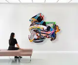 Frank Stella, The Pequod Meets the Rosebud (D-19, 1X), 1991, Mixed media on aluminum
