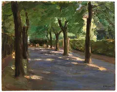 Max Liebermann, Die Colomierstraße in Wannsee, 1917, Oil on canvas