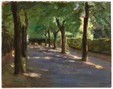 Max Liebermann, Die Colomierstraße in Wannsee, 1917, Oil on canvas
