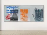 Robert Rauschenberg, Posse Stir (Galvanic Suite), 1989, Mixed media. Acrylic and lacquer on galvanized ...
