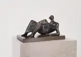 Henry Moore, Maquette for Reclining Figure: Angles, 1975, Bronze with brown patina