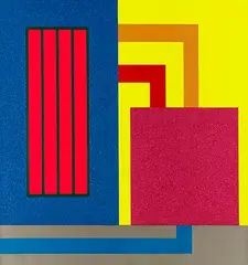Peter Halley, Dada Ji, 2005, Acrylic and Roll-a-Tex on canvas