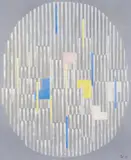 Adolf Fleischmann, Composition #124, blanc, 1959, Oil on canvas