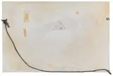 Antoni Tàpies, White, rope and triangle, 1973, Acrylic, pencil and assemblage on canvas