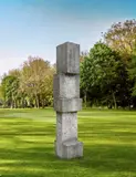 Hans Steinbrenner, Stele, 1985, Stone (shell limestone)