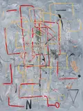 André Butzer, Ohne Titel (monochromes Bild), 2007, Oil on canvas