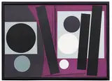 Günter Fruhtrunk, Übergang zur Selbstbewegung, 1957, Oil and mixed media on canvas, on panel