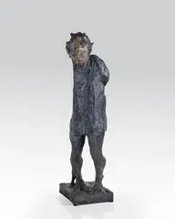 Mephisto by Markus Lüpertz, 2022, Bronze, with dark patina, partly hand-painted, sold Jun 2024