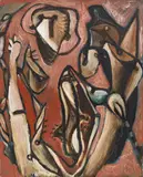 Markus Lüpertz, Vision der Veronika, 1985, Oil on canvas