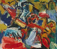 Ohne Titel by Hp (d. i. Hans Peter) Zimmer, 1961, Oil on canvas, sold Jun 2024