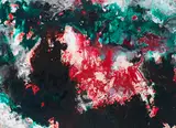 Fred Thieler, Darunter Rot, 1988, Mixed media on canvas