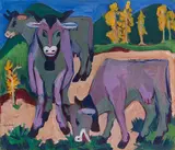 Ernst Ludwig Kirchner, Kühe im Herbst, 1924/1926, Oil on canvas