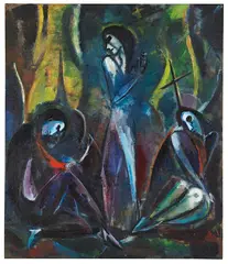 Hermann Stenner, Auferstehung, 1914, Oil on canvas