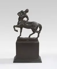 Franz von Stuck, Verwundeter Zentaur, 1891-93, Bronze with black patina