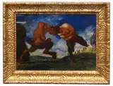 Franz von Stuck, Kämpfende Faune, 1898, Oil on panel
