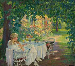 Edward Cucuel, Im Schatten, Um 1920, Oil on canvas