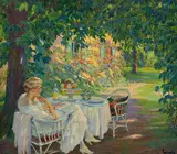 Edward Cucuel, Im Schatten, Um 1920, Oil on canvas