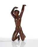 Georg Kolbe, Kniende - Nereide, Ca. 1923, Bronze with red-brown patina