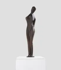 Marg Moll, Stehende, 1929, Bronze with dark brown patina