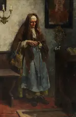 Jakub Schikaneder, In der Kirche, 1883, Oil on canvas