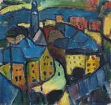 Hermann Stenner, Montjoie (Monschau II), 1912, Oil on canvas