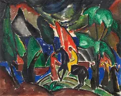 Josef Eberz, Der Ersehnte, 1916, Oil on canvas