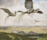 Hans Thoma, Wundervögel, 1917, Oil on canvas